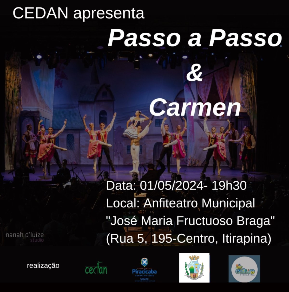 Peça de Ballet: Passo a Passo & Carmen