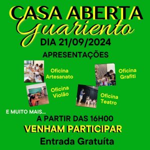 Casa Aberta Guariento - 21 de setembro de 2024