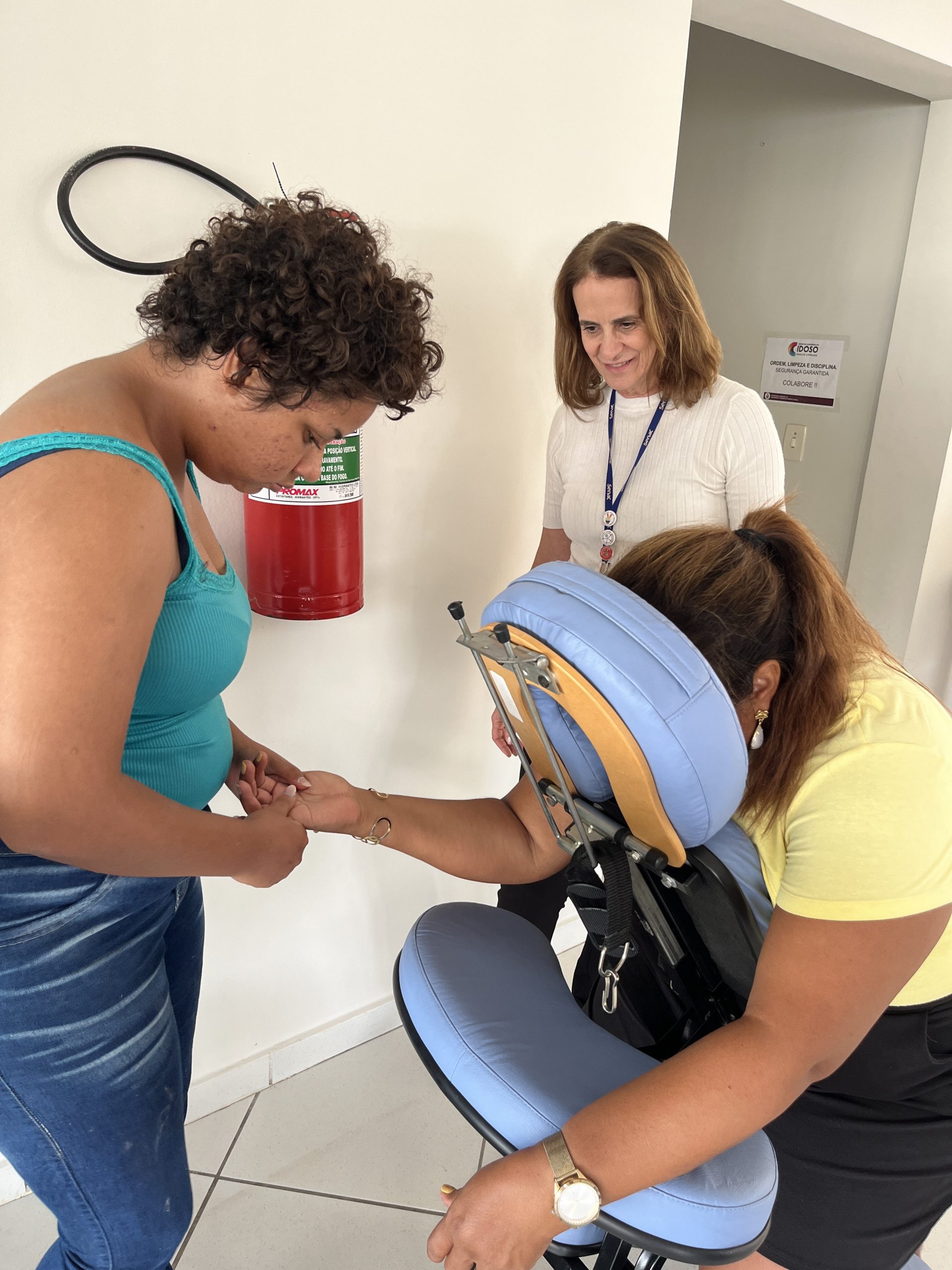 Início do Curso de QUICK MASSAGE, em parceria com o SENAC