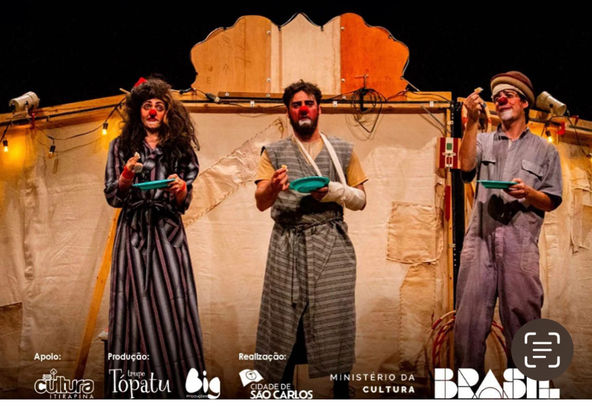 Espetáculo teatral gratuito no anfiteatro municipal