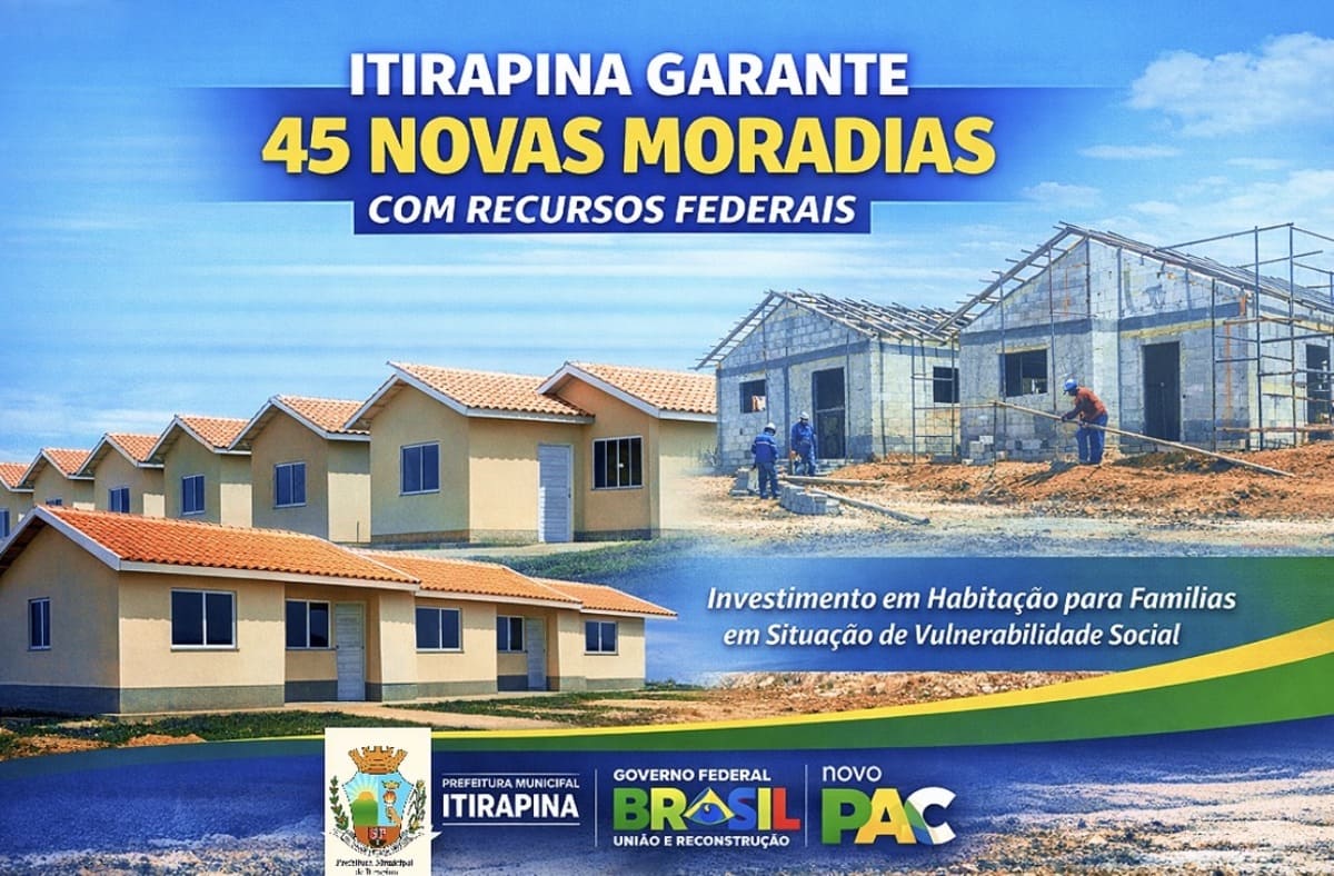Prefeitura Municipal de Itirapina garante 45 novas moradias com recursos federais